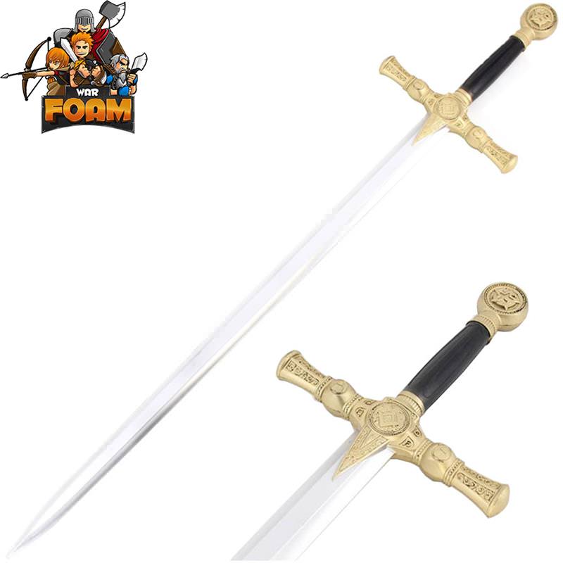 Foam Padded Mason Knights Templar Crusader Sword Costume Prop Cosplay - Tophatter's Army Products & Self Defense Collectible Weapons - Tophatter Daily Deals